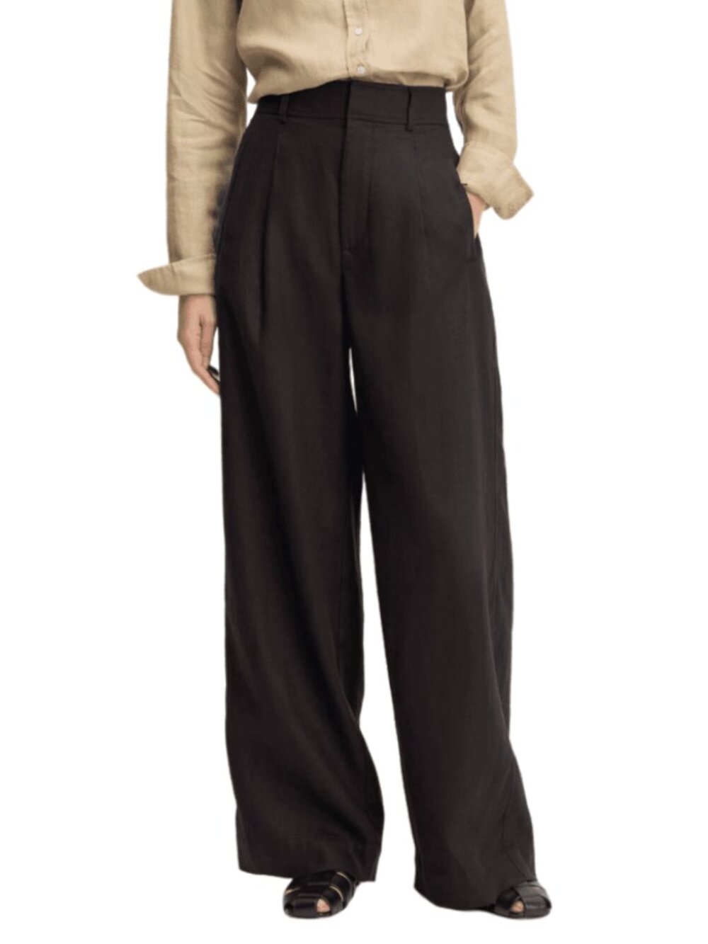 Everlane Way-High Drape Pant in Lyocell/Cotton Size 0S